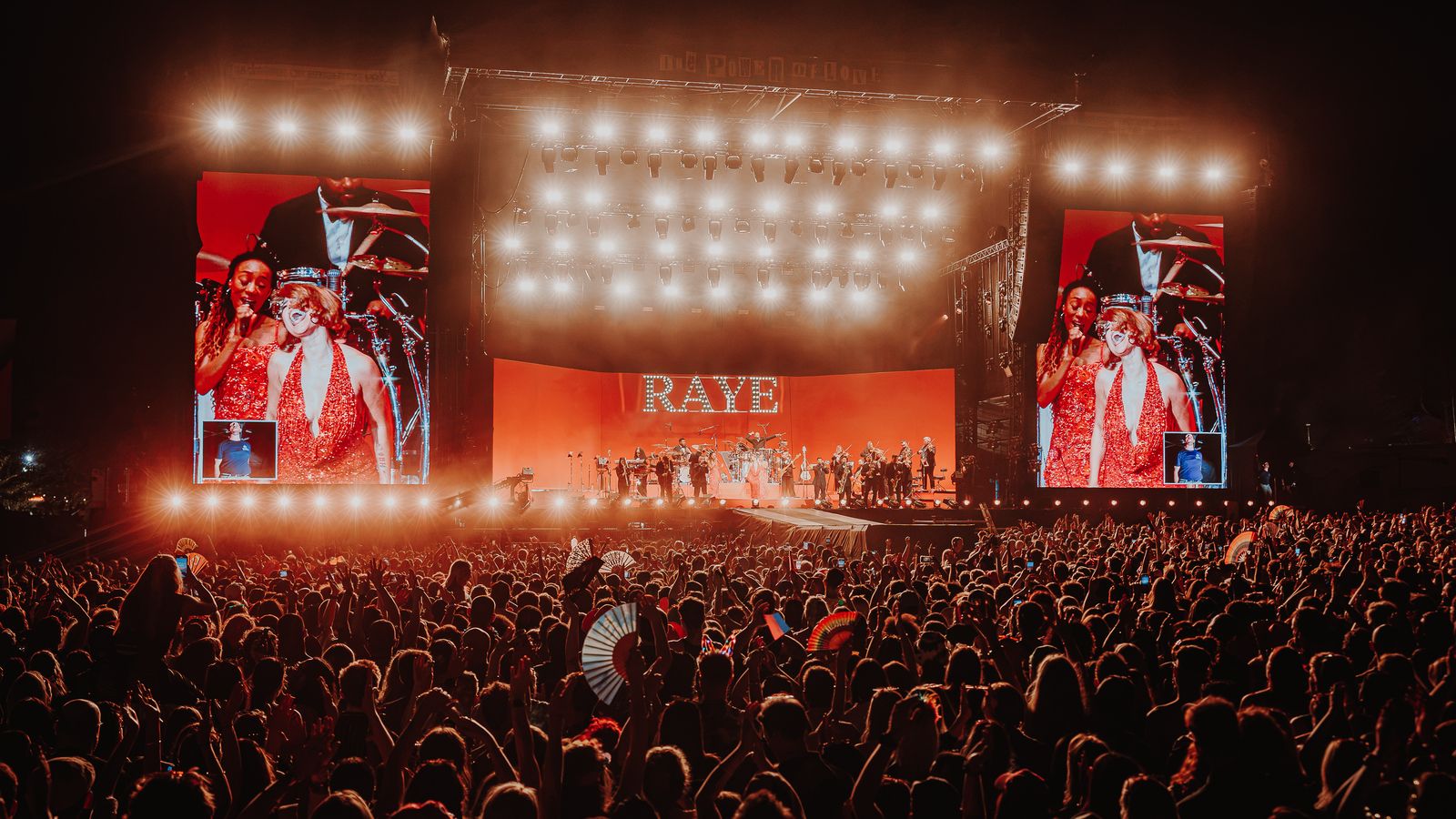 RAYE headlining the main stage at Pride on the Park 2026